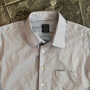 JOSEPH & FEISS Slim-Fit Non-Iron Cotton Pinstripe Preppy Office Formal Shirt